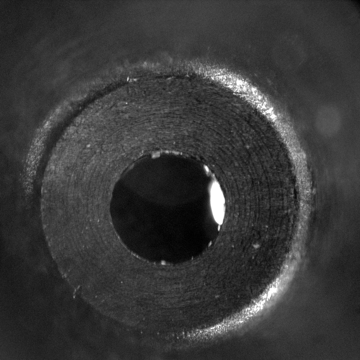 Actual microscope photograph of an ArmodTech 0.4 millimeter nozzle outlet
